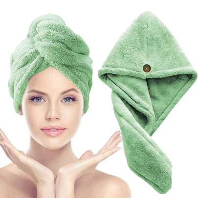 Cotton Hair-Drying Head Towel