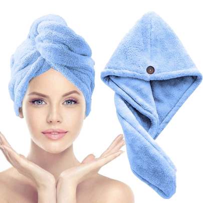 Cotton Hair-Drying Head Towel
