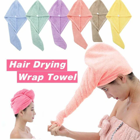 Cotton Hair-Drying Head Towel
